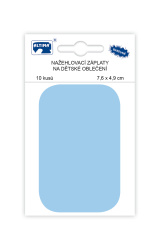 Nažehlovací záplaty malé 10 ks v balení - bledě modrá